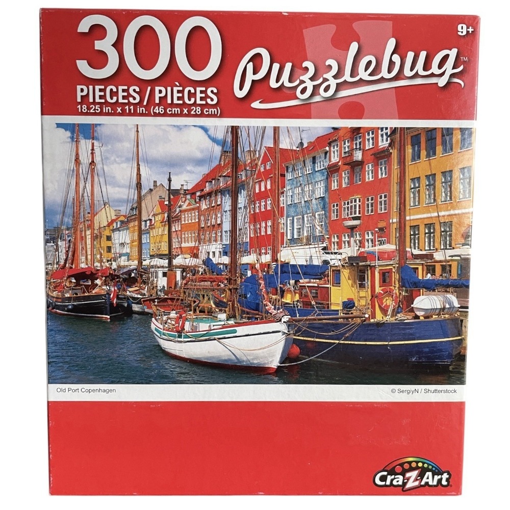 Old Port Copenhagen 300 Piece Jigsaw Cra-Z-Art Puzzlebug #400 Sealed New